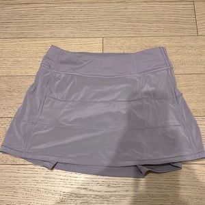 Pastel blue / lilac purple pace rival lulu lemon skirt